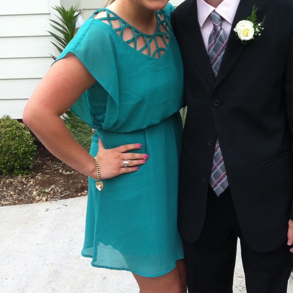 Francesca’s • Turquoise Dress